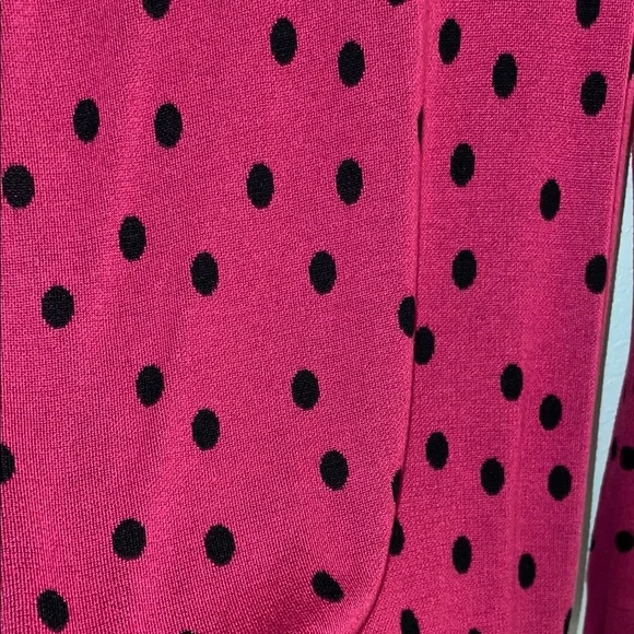 Fitted burgundy Long Sleeve crew Neck top - Picture 2 of 5